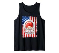 Funny American Flag Themed Grumpy GNOME for Men Space Lovers Débardeur