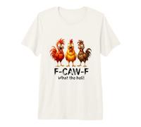 Funny Angry Chickens - F-CAW-F - What The Heli ! T-Shirt Haut de Gamme