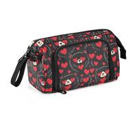 Funny Animal Bear Day Trousse de Rangement Grande Capacité Mignon Fournitures Scolaire Portable pour Adolescents et Filles Collèges