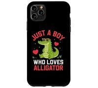 Funny Animal Crocodile, Just a Boy Who Loves Alligator Coque pour iPhone 11 Pro Max