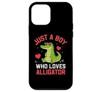 Funny Animal Crocodile, Just a Boy Who Loves Alligator Coque pour iPhone 12 Mini