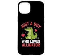 Funny Animal Crocodile, Just a Boy Who Loves Alligator Coque pour iPhone 15 Plus