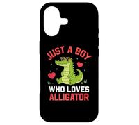 Funny Animal Crocodile, Just a Boy Who Loves Alligator Coque pour iPhone 17