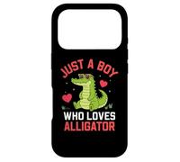 Funny Animal Crocodile, Just a Boy Who Loves Alligator Coque pour iPhone 17 Pro