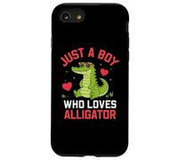 Funny Animal Crocodile, Just a Boy Who Loves Alligator Coque pour iPhone SE (2020) / 7/8