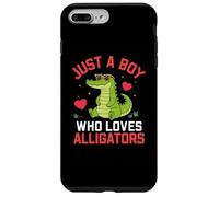 Funny Animal Crocodile, Just a Boy Who Loves Alligators Coque pour iPhone 7 Plus/8 Plus