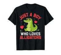 Funny Animal Crocodile, Just a Boy Who Loves Alligators T-Shirt