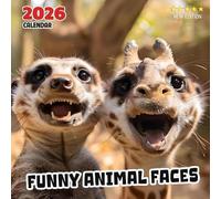Funny Animal Faces Calendar 2026: A year of hilarious expressions from the animal kingdom