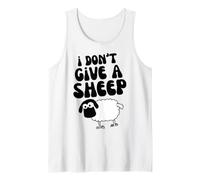 Funny Animal Lover Lamb Pun I Don't Give a Sheep Débardeur