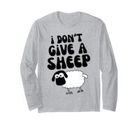 Funny Animal Lover Lamb Pun I Don't Give a Sheep Manche Longue