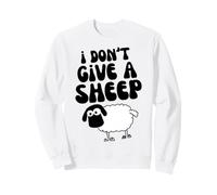 Funny Animal Lover Lamb Pun I Don't Give a Sheep Sweatshirt