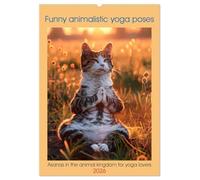 Funny animalistic yoga poses (Wall Calendar 2026 DIN A2 portrait), CALVENDO 12 Month Wall Calendar: Asanas in the animal kingdom for yoga lovers