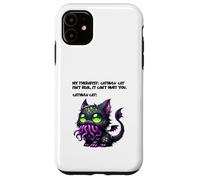 Funny Anime Cthulu Cat Monster Cute Cat Meme Kawaii Horror Coque pour iPhone 11