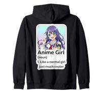 Funny Anime Girl Definition Like Normal Just Much Cool Art Sweat à Capuche