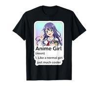 Funny Anime Girl Definition Like Normal Just Much Cool Art T-Shirt