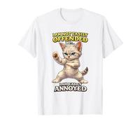 Funny Annoyed Cat Meme Karate Kitten Sarcastic Humor T-Shirt