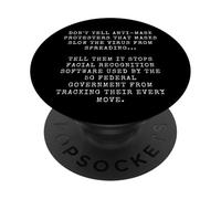 Funny Anti Mask & Social Distancing Sarcastic Dank Meme Joke PopSockets PopGrip Adhésif