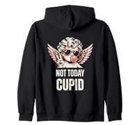 Funny Anti Valentines Day Not Today Cupid Humor Men Women Sweat à Capuche