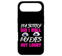 Funny appareln Girl Sarcastic Humor Did I Roll My Eyes? Coque pour iPhone Air