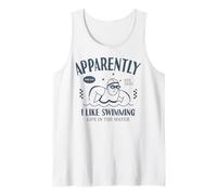 Funny Apparently, I Like Swimming Swim Swimmer Swimmer Débardeur