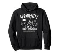 Funny Apparently, I Like Swimming Swim Swimmer Swimmer Sweat à Capuche