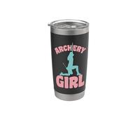 Funny Archery Girl arc et flèches (arc et flèche) Gobelet isotherme en acier inoxydable double paroi