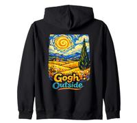 Funny Art Go Outside Van Gogh Pun Blagues Introverti Sweat à Capuche