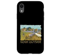 Funny Artist Gogh Outside Starry Night Inspirational Coque pour iPhone XR