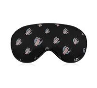 Funny Astronaut Sleeping Blindfold Mask Cute Eye Shade Cover avec sangle réglable pour femmes hommes nuit