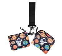 Funny Astronaute Planets Astronomie Space Double Portefeuilles Busniess