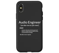 Funny Audio Engineering Audio Engineer Definition Coque pour iPhone X/XS