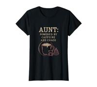 Funny Aunt Powered by Caffeine and Chaos Coffee T-Shirt