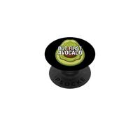 Funny Avocado Lover But First Avocado PopSockets PopGrip Adhésif