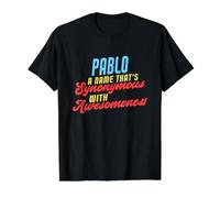 Funny Awesome Pablo Saying Name Pablo Citation T-Shirt Graphique avec Valeur, Homme, Noir, S