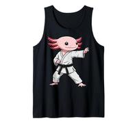 Funny Axolotl Doing Karate Samurai Ninja Axolotl Débardeur