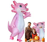 Funny Axolotl Outfit - Party Costume Cosplay | Inflatable Apparel Usage Halloween Features Blow Up Suit Stage Show Role Play Adult Women Men 160 190cm Entertainment Festival Carnival Clothing