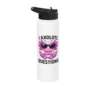 Funny Axolotls I Axolotl Question Stainless Steel Insulated Water Bottle