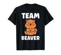 Funny Baby Beavers Minimalist Cute team Beaver T-Shirt