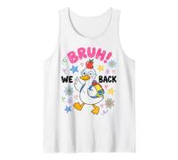 Funny Back to School Duck Bruh We Back First Day Kids Débardeur