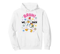 Funny Back to School Duck Bruh We Back First Day Kids Sweat à Capuche
