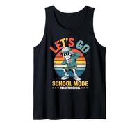 Funny Back to School Vibes Retro Skeleton School Mode Kids Débardeur
