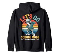 Funny Back to School Vibes Retro Skeleton School Mode Kids Sweat à Capuche
