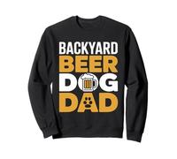 Funny Backyard Beer Dog Dad Fête des Pères Amour Sweatshirt
