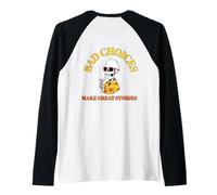Funny Bad Choices Make Great Stories Squelette Cocktail Party Manche Raglan