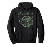 Funny Bad Gator avec Fusil et cigares Sweat à Capuche