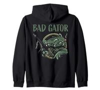 Funny Bad Gator avec Fusil et cigares Sweat à Capuche