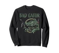 Funny Bad Gator avec Fusil et cigares Sweatshirt