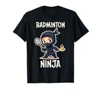 Funny Badminton Ninja T-Shirt