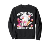 Funny Baking GNOME for Women Who Love to Bake Pink Muffins Sweatshirt
