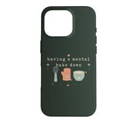 Funny Baking Mental Bake Down Jeu de Mots Coque pour iPhone 16 Pro